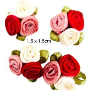 Ramillete mini Bugambilia, rosa palo, y blanco