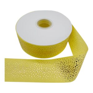 Liston con holograma amarillo claro 5cm