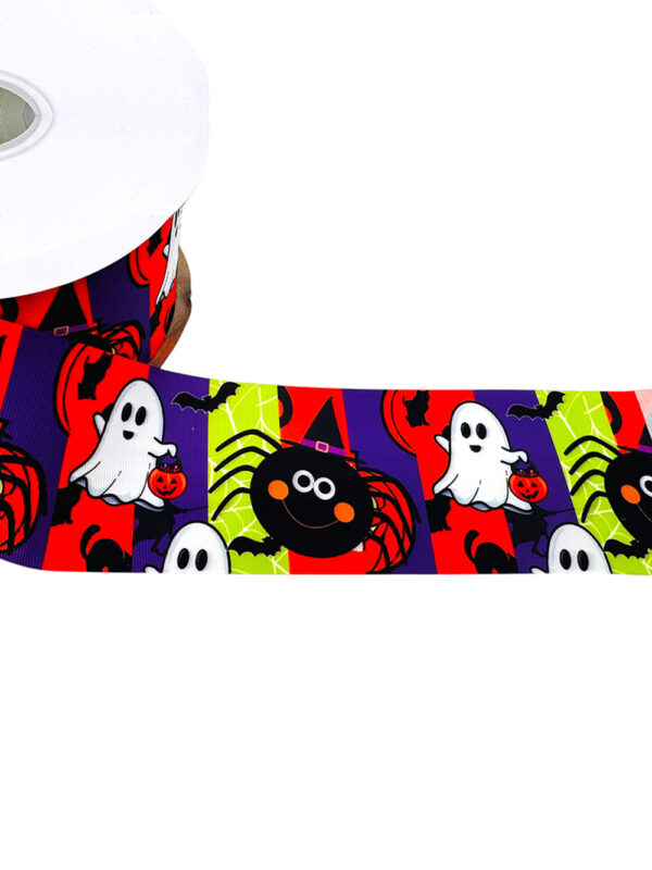 Listón impreso Halloween 7 7.5cm