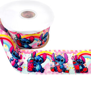 Listón impreso Stich 2 7.5cm