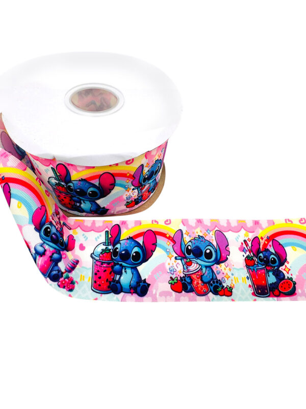 Listón impreso Stich 2 7.5cm