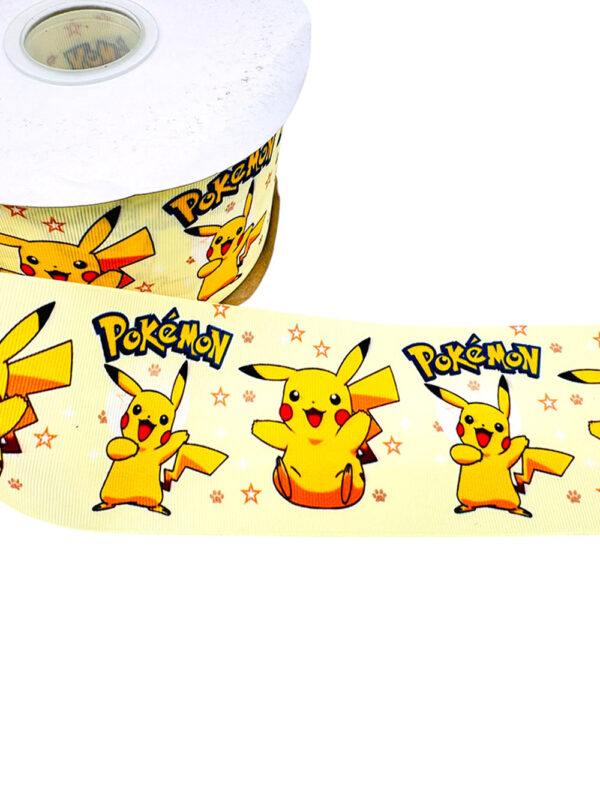 Listón impreso Pokemon 7.5cm