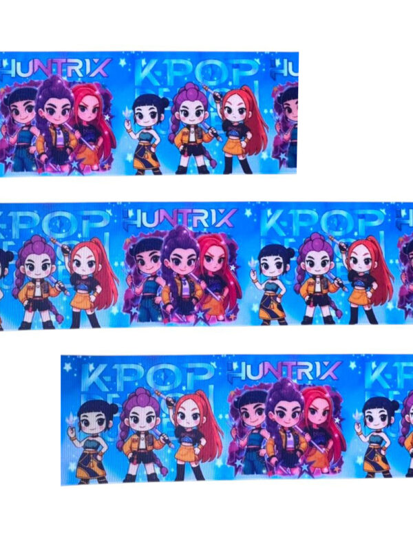Listón impreso Guerreras del K-POP 7 7.5cm